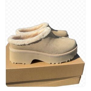 UGG NEW HEIGHTS COZY CLOGS CHESTNUT